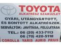 Bontott Toyota alkatrész Kerepes